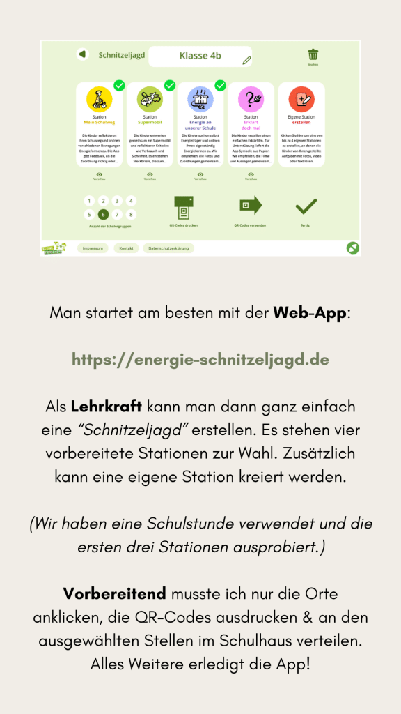 Energie Schnitzeljagd - WebApp